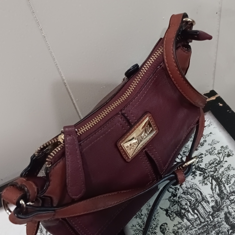 SIMPLY NOELLE Shoulder Bag Purse Crossbody Adjustable Strap Colorblock 6"x10" - Picture 9 of 12